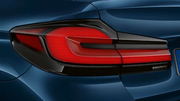LED rear lights BMW 5 Series Sedan G30 LED rear lights BMW 5 Series Sedan Facelift G30 2020 Phytonic Blue close-up rear