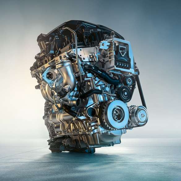 BMW M135i xDrive engine F40. M TwinPower Turbo 4-cylinder petrol engine of the BMW M135i xDrive with 225 kW (306 hp) F40.