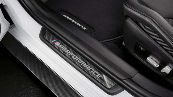 M Performance door sill finisher, carbon fibre BMW M4 Coupé G82 2020 BMW M4 Coupé G82 2020 M Performance door sill finisher, carbon fibre close-up