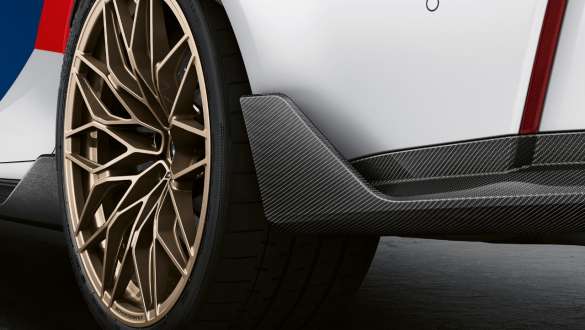 M Performance rear winglet carbon fibre BMW M4 Coupé G82 2020 BMW M4 Coupé G82 2020 M Performance rear winglet carbon fibre close-up