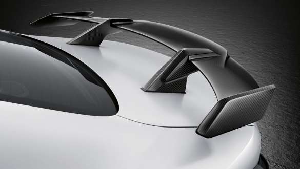 M Performance rear wing, carbon fibre BMW M4 Coupé G82 2020 BMW M4 Coupé G82 2020 M Performance rear wing, carbon fibre close-up