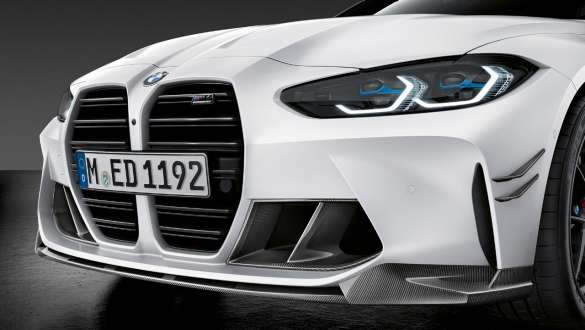 M Performance front splitter, carbon fibre BMW M4 Coupé G82 2020 BMW M4 Coupé G82 2020 M Performance front splitter, carbon fibre close-up front