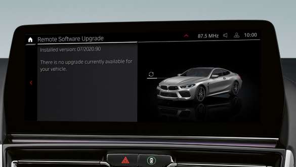 Remote Software Upgrade BMW 8 Series Coupé M Automobiles F92 LCI Facelift 2022 BMW 8 Series Coupé M Automobiles F92 LCI Facelift 2022 Remote Software Upgrade Control Display
