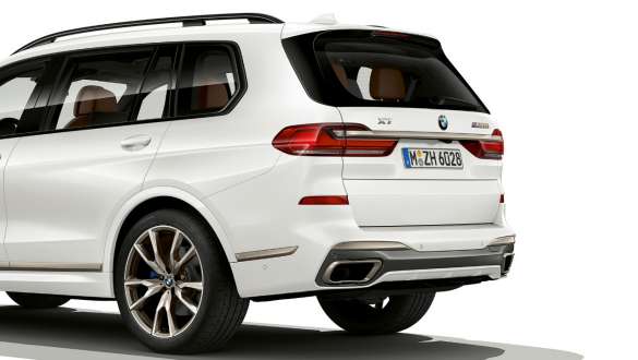 BMW X7 M Automobile with M sport differential G07 2019 BMW X7 M Automobile with M sport differential G07 2019 close-up rear