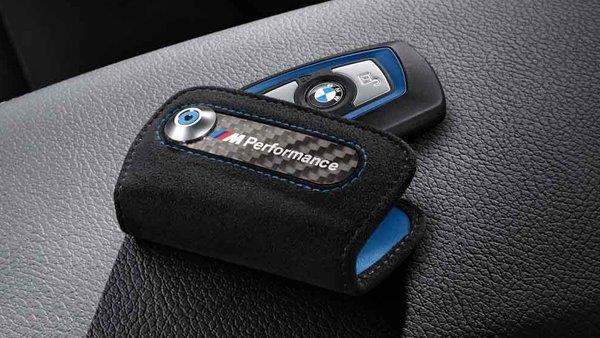 M Performance key case Alcantara carbon fibre