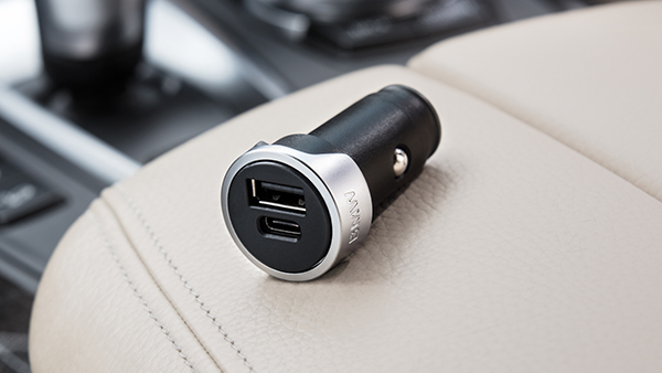 BMW dual USB charging adapter for type A and C