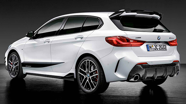 M Performance roof edge spoiler in Black high gloss
