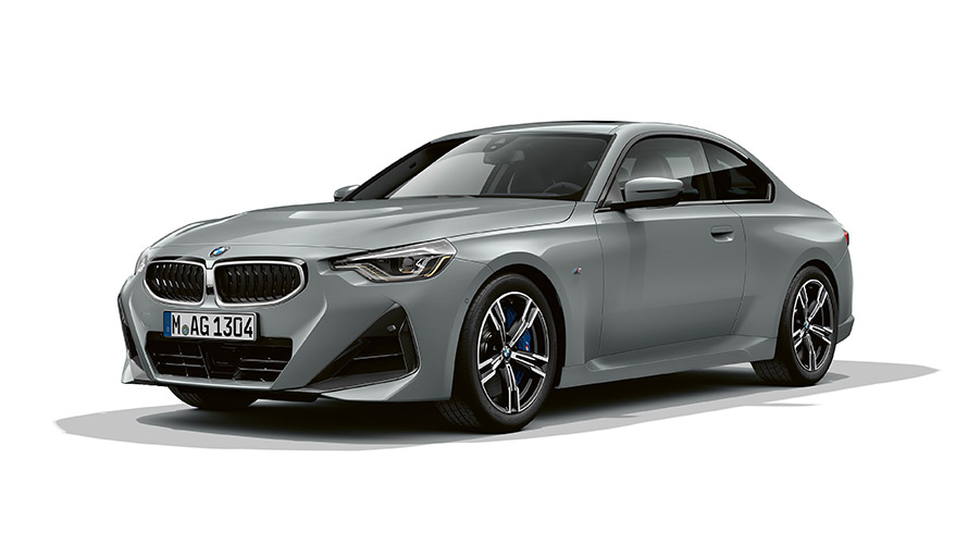 Three-quarter front view BMW 2 Series Coupé 220i G42 BMW 2 Series Coupé 220i G42 three-quarter front view