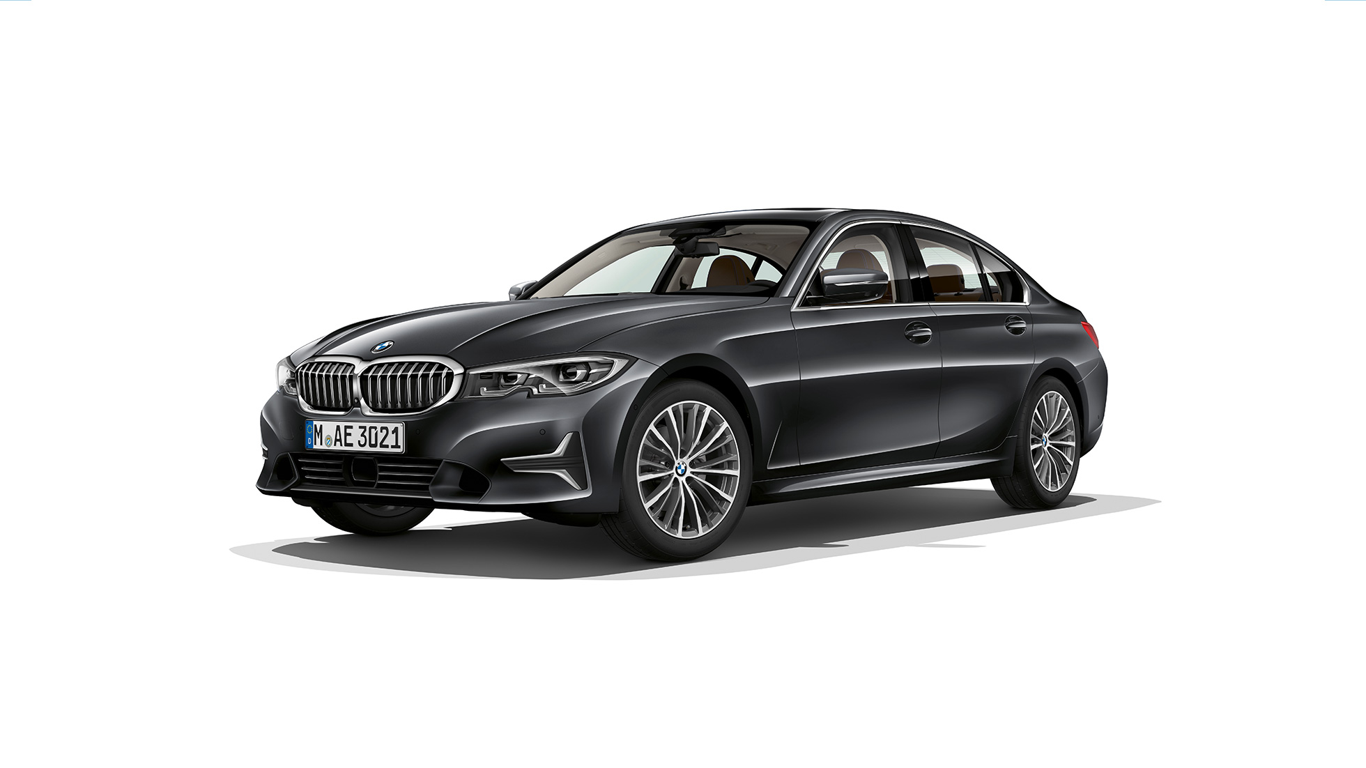 BMW 3 Series Sedan, Model Luxury Line G20 Side still shot of BMW 3 Series Sedan as Model Luxury Line G20.
