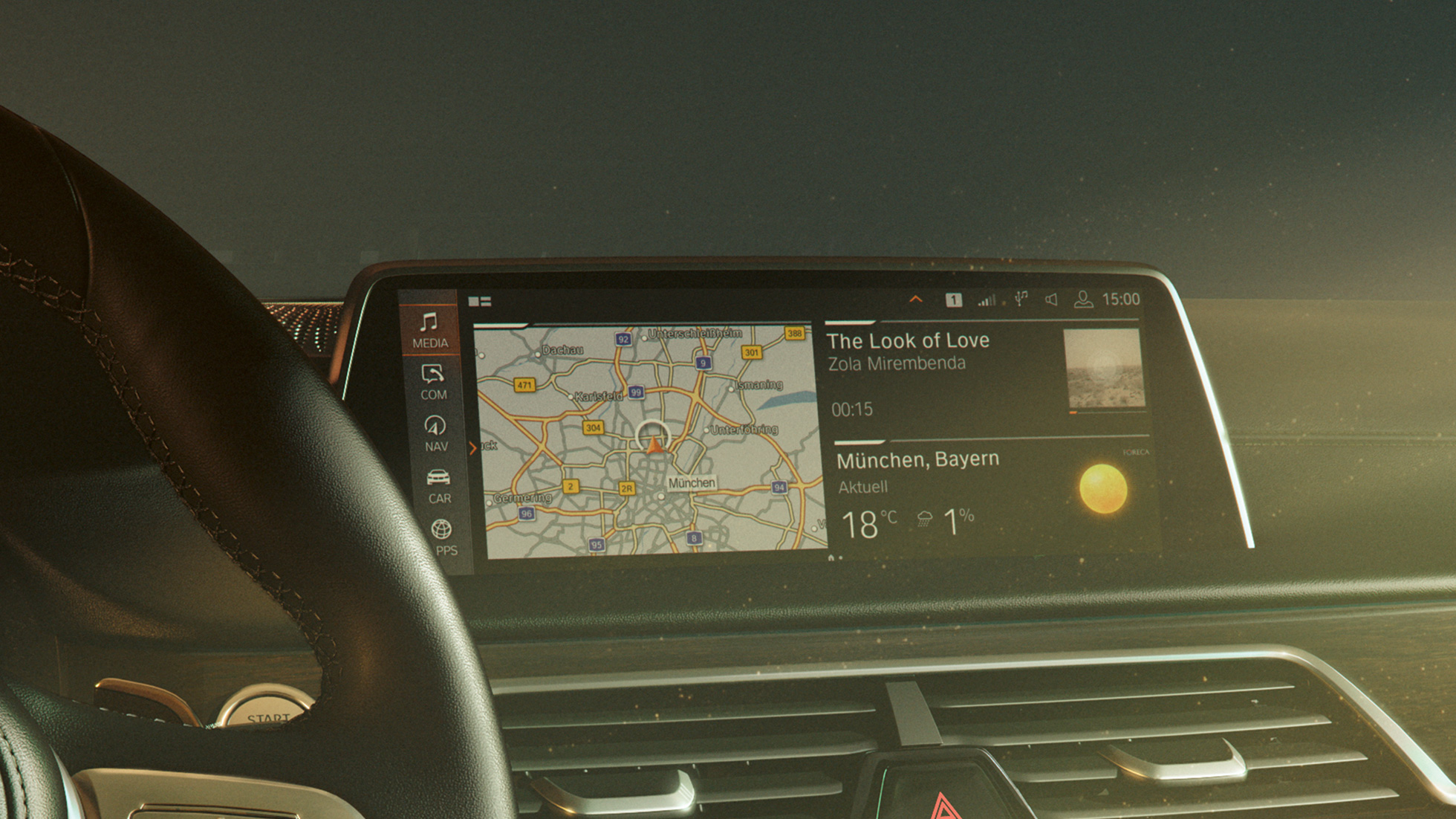 G11 BMW Operating System 7.0 BMW 7 Series Sedan G11: BMW Operating System 7.0 on Control Display
