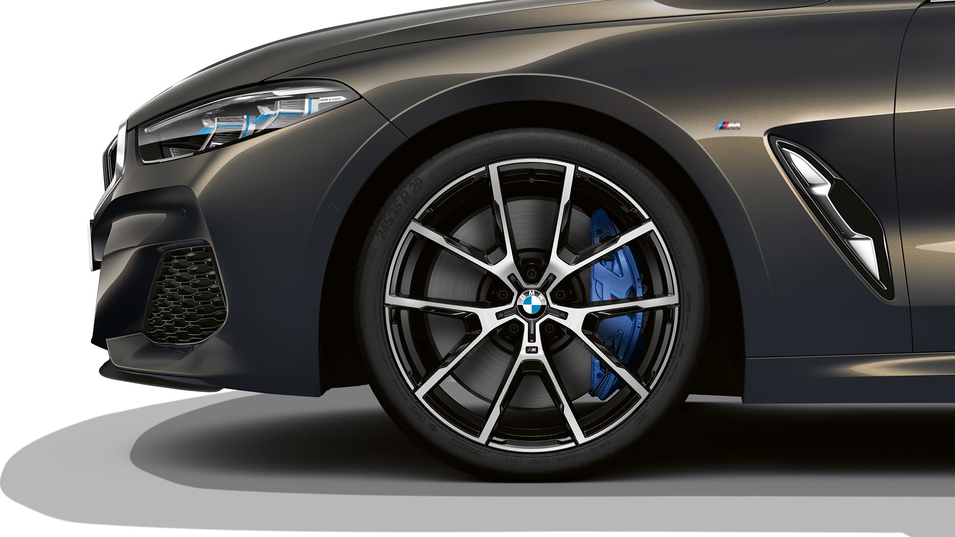BMW M850i xDrive, Dravit Grey metallic, 20" light-alloy wheels Y-spoke 728 M G14. BMW M850i xDrive, Dravit Grey metallic, 20" light-alloy wheels Y-spoke 728 M G14.