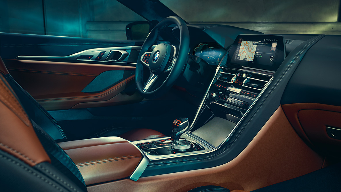 The BMW 8 Series Coupé, interior G15. Interior of the BMW 8 Series Coupé G15.