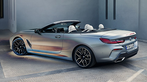 BMW 8er Convertible (G14) three-quarter side view standing BMW 8er Convertible (G14) three-quarter side view standing