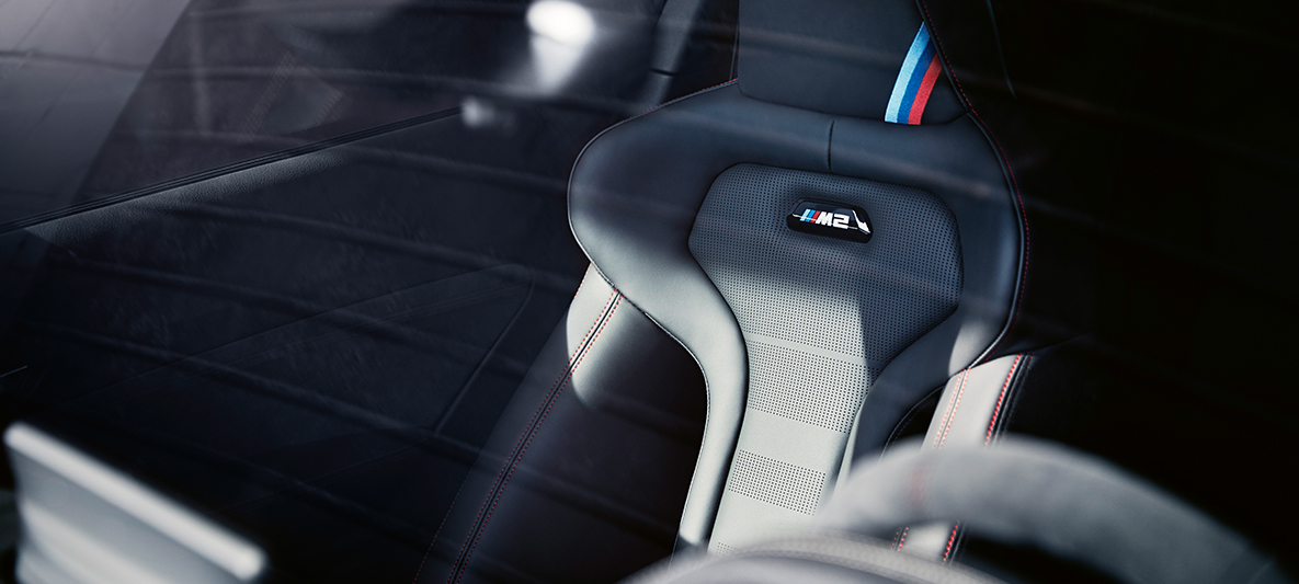 Sport seats BMW M2 CS F87 Sport seats BMW M2 CS F87 Misano Blue metallic detail view