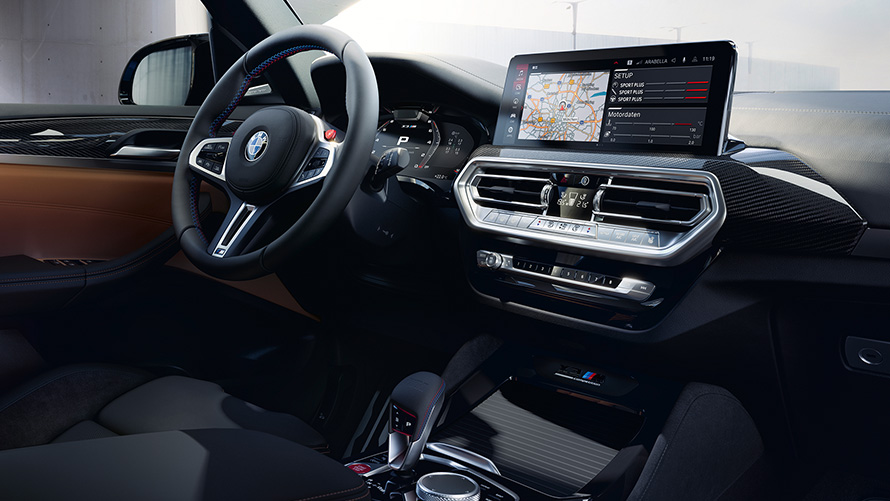 BMW X3 M Competition F97 LCI Facelift 2021 cockpit BMW X3 M Competition F97 LCI Facelift 2021 cockpit interior