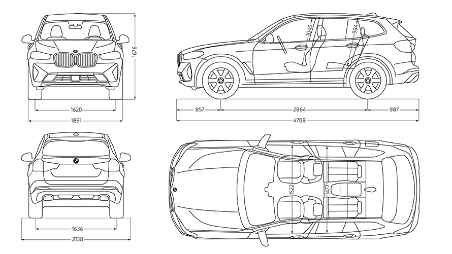 Bmw X3 2023 Dimension