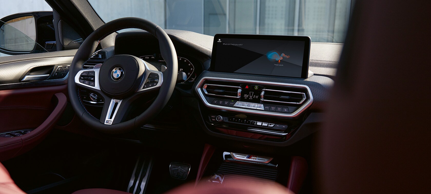 BMW X4 G02 interior Leather Tacora Red 2021 BMW X4 G02 interior Leather Tacora Red 2021