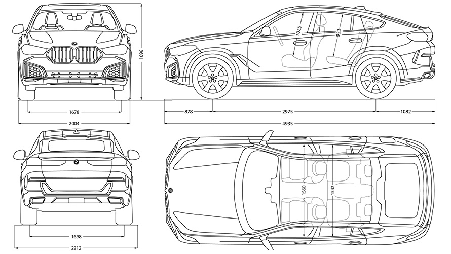 BMW X6 SUV Models & Technical Data BMW Australia