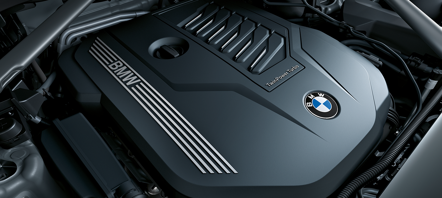 BMW X7 SUV BMW TwinPower Turbo G07 BMW TwinPower Turbo engine, close-up SUV G07