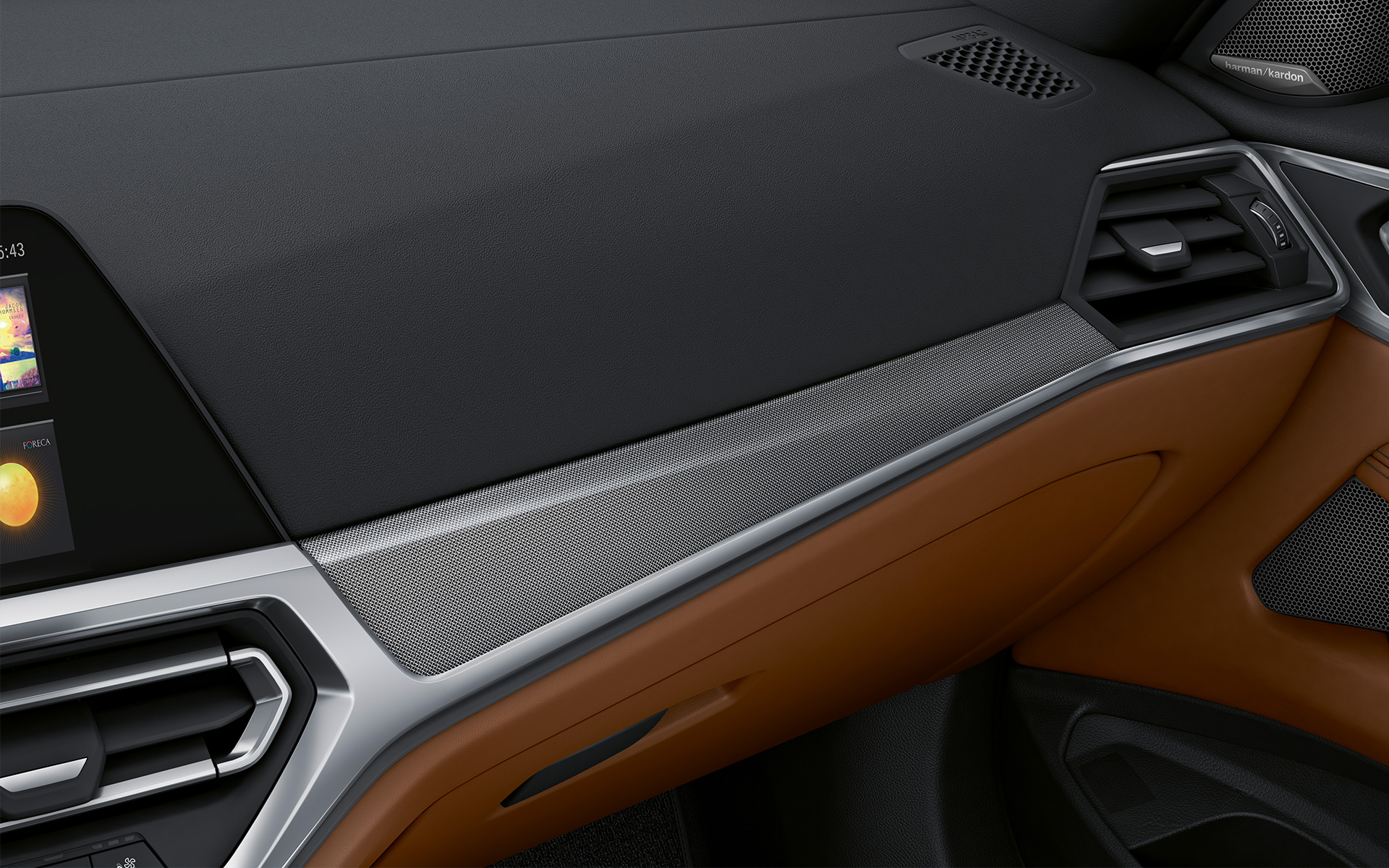 BMW Individual trim finishers Aluminium fabric high-gloss close-up BMW Individual trim finishers Aluminium fabric high-gloss close-up