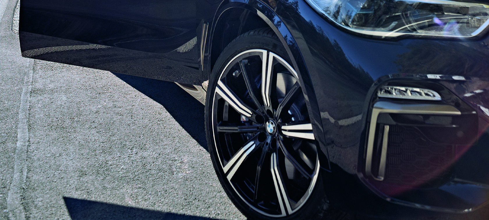 BMW rim, close-up view BMW rim, close-up view