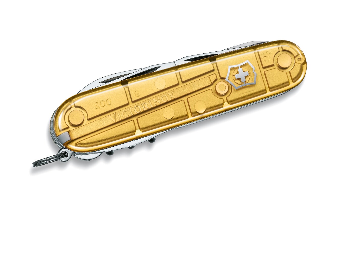 Oggetti in oro: coltellino svizzero dorato Victorinox