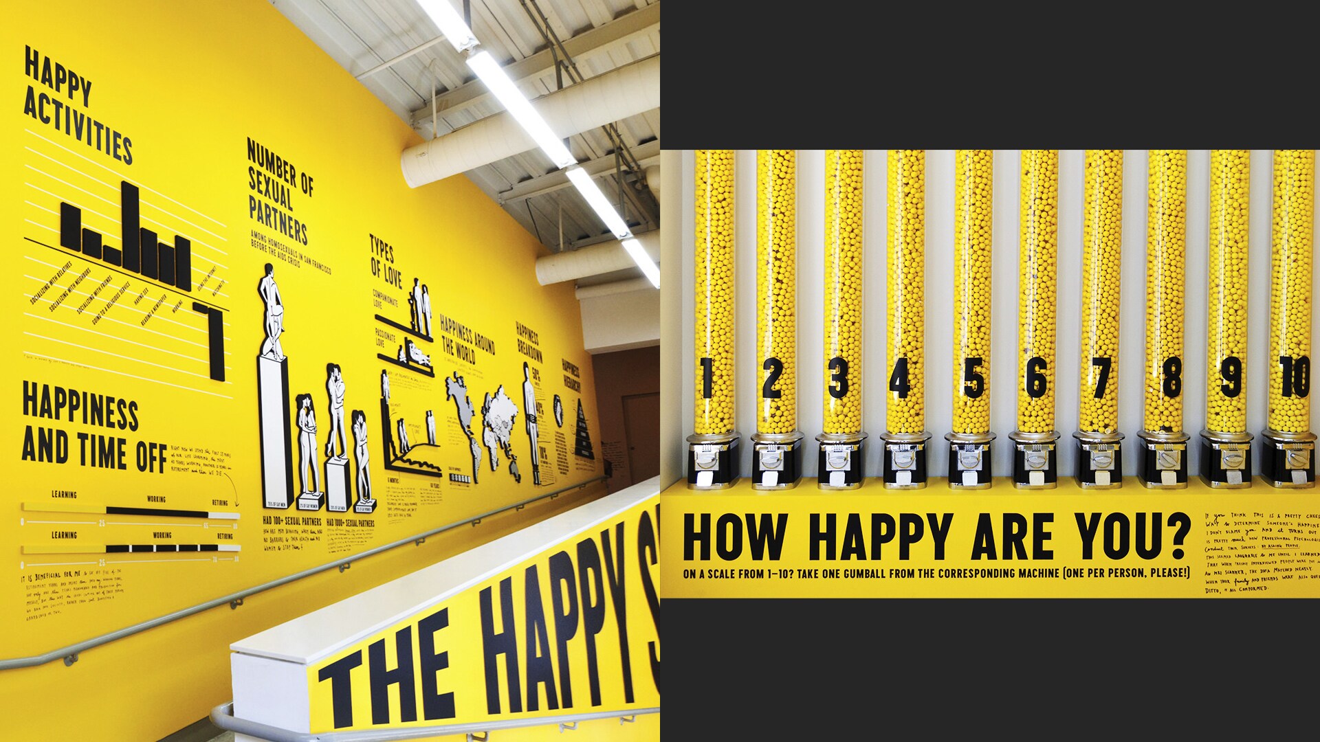 L'exposition « The Happy Show » permet aux visiteurs de déambuler dans l'esprit de Stefan Sagmeister.