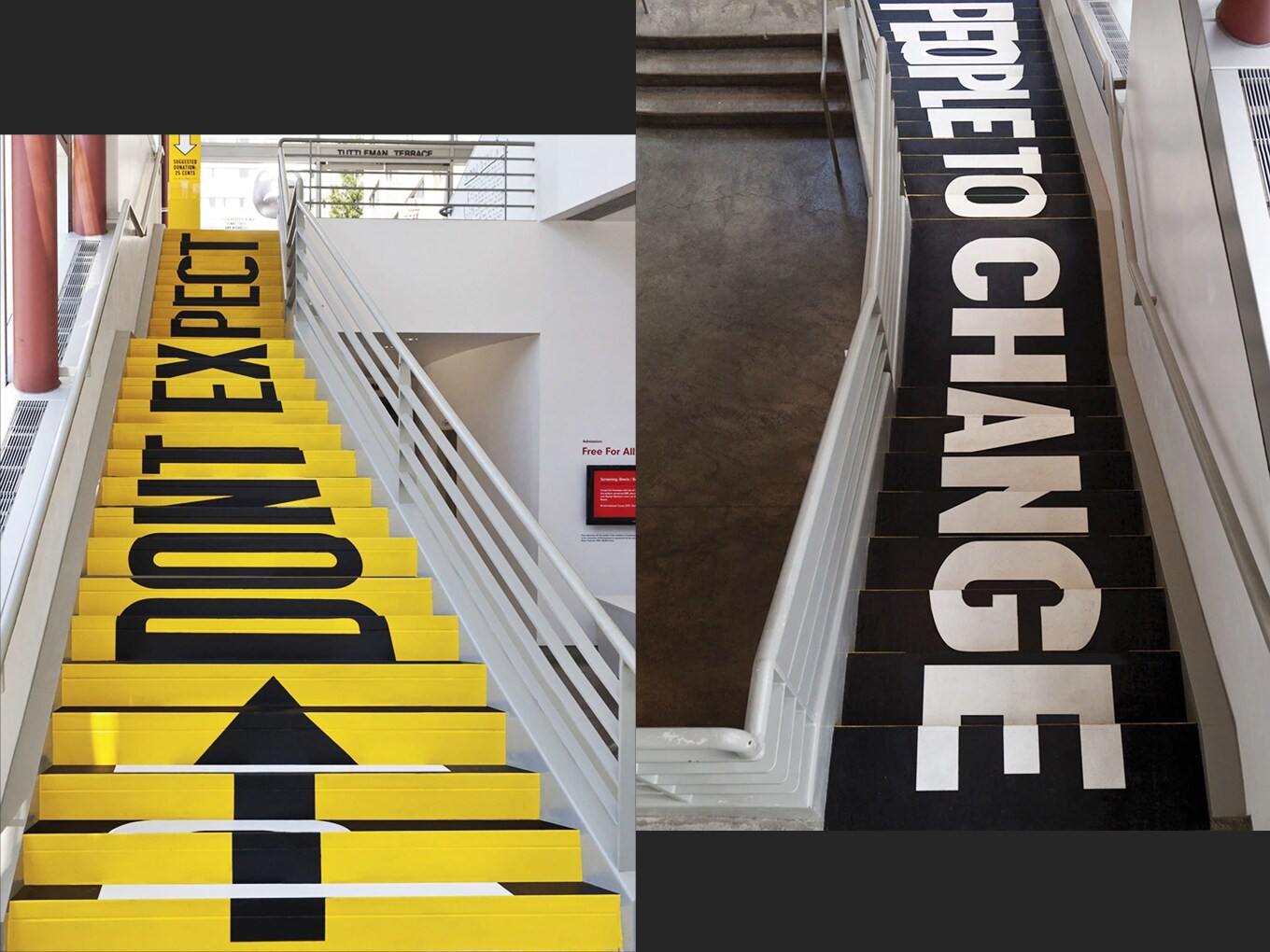 « Don’t expect people to change » – Image de Sagmeister tirée de l'exposition « The Happy Show ».
