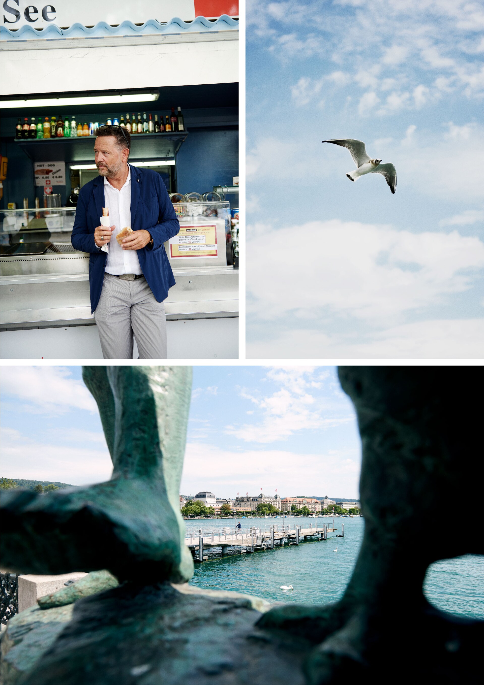 Wim Ouboter Sternen Grill sausage Lake Zurich Bellevueplatz