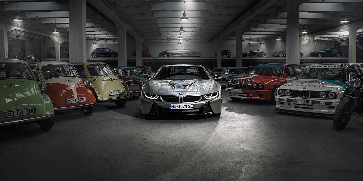 Bmw first store hybrid car