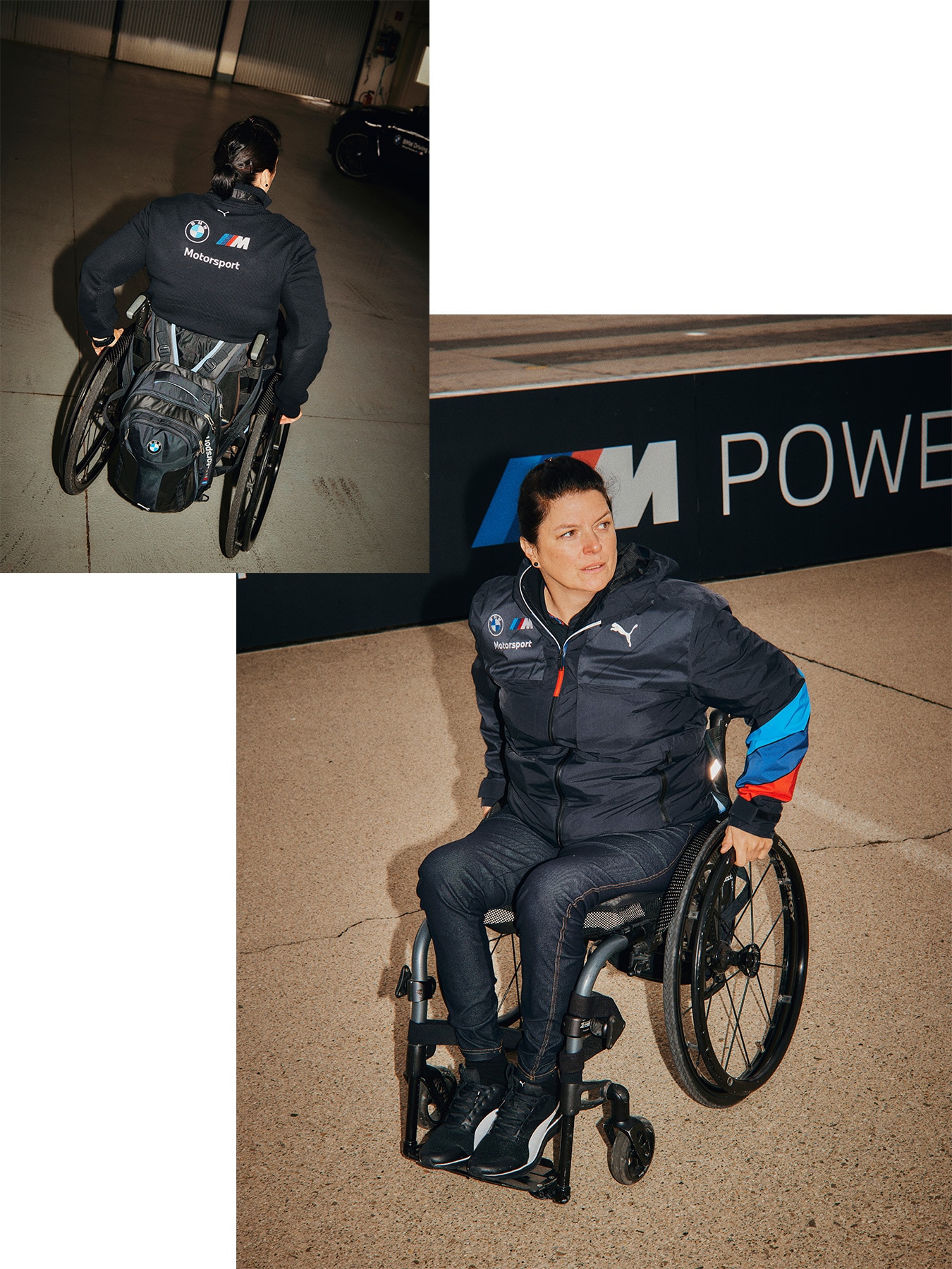 Tina Schmidt-Kiendl en fauteuil roulant, BMW M Driving Academy, BMW Driving Instructor, formation des conducteurs