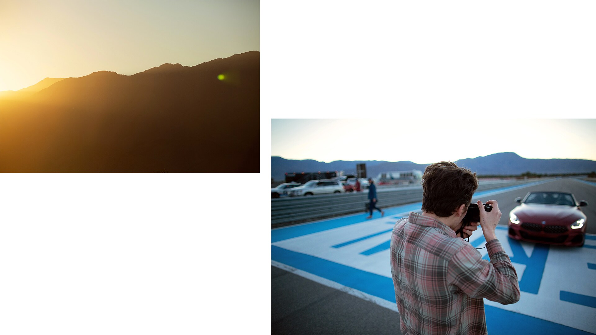 Brooklyn Beckham fotos de coches carrera de fotografía BMW Z4 Palm Springs