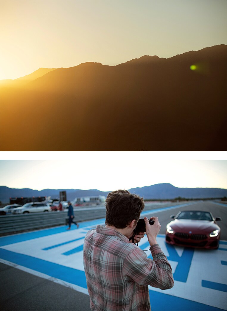 Brooklyn Beckham fotos de coches carrera de fotografía BMW Z4 Palm Springs