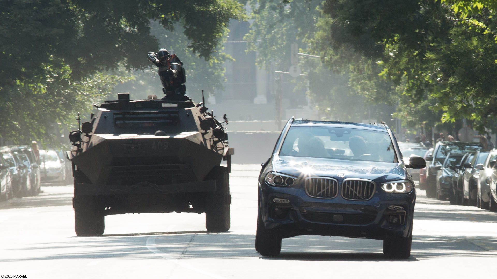 Black Widow marvel scarlett johansson film avec bmw cascade de voiture bande annonce black widow 