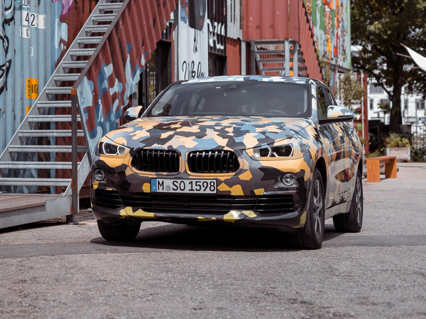 The new BMW X2: discovered, but well-camouflaged