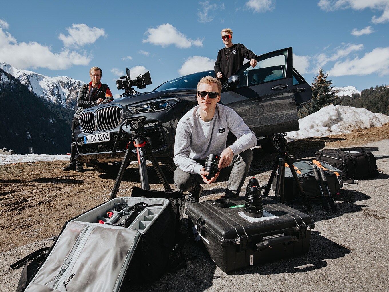 BMW X3 and Tillmann Brothers all geared up