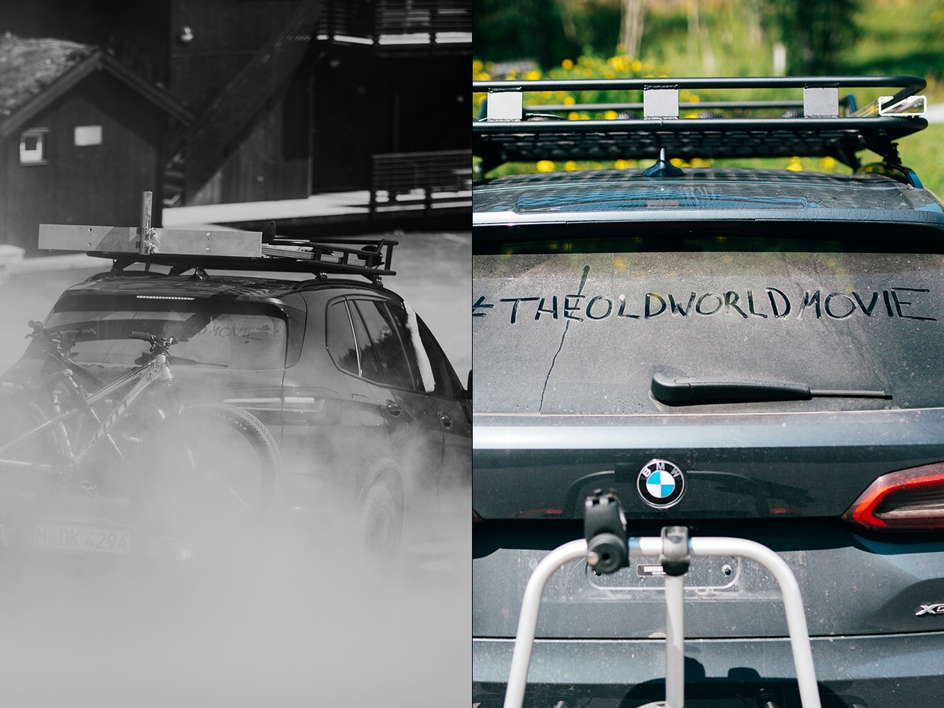 SUV or offroad beast? The Old World movie didn’t care. The most fancy bike ride shuttle ever.