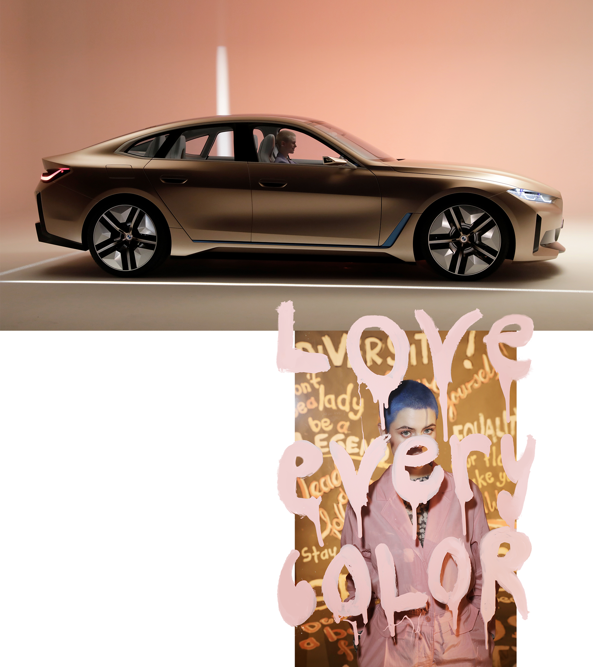modella Cajsa Wessberg BMW Concept i4
