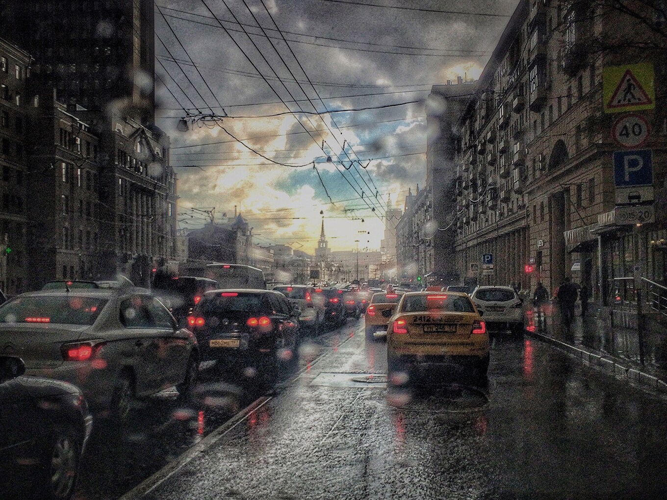 Fahrstile Straßenkreuzung in Russland