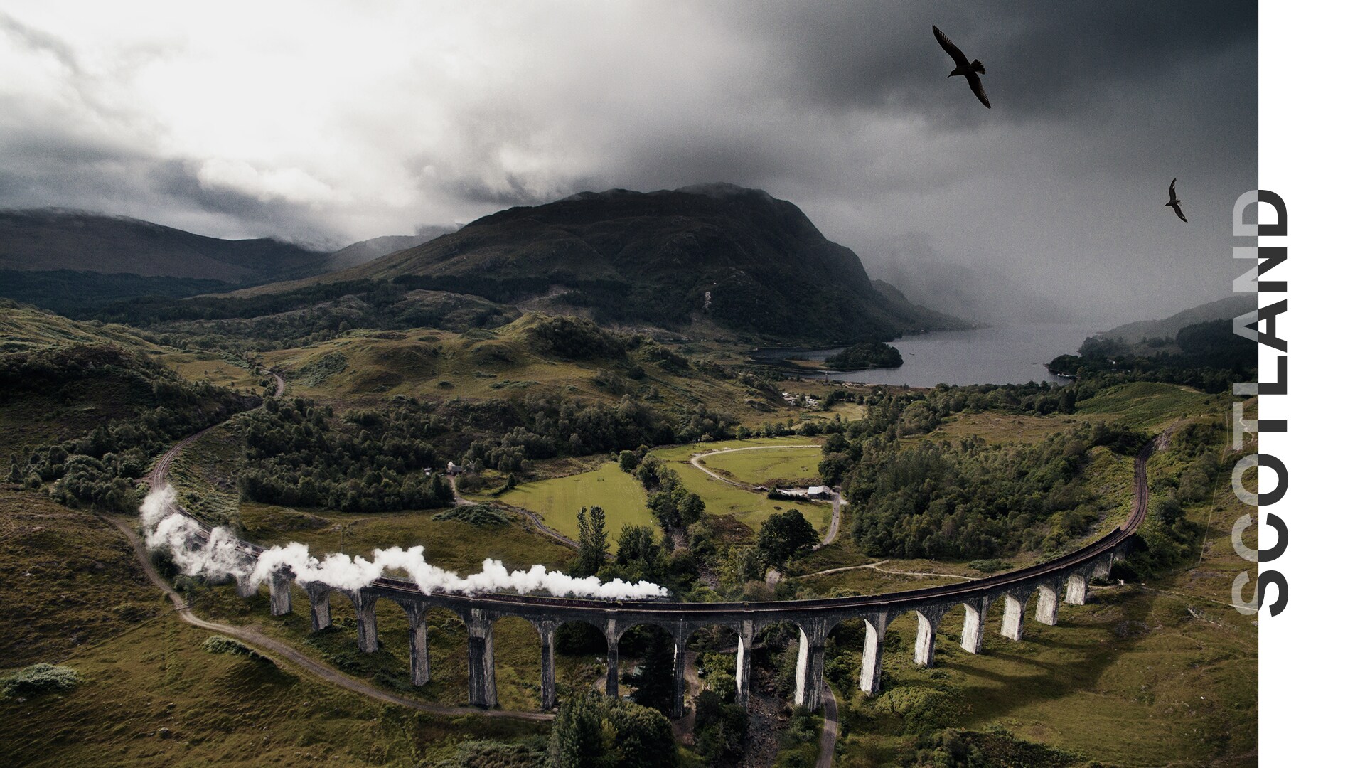 Adventurous train route through Scotland