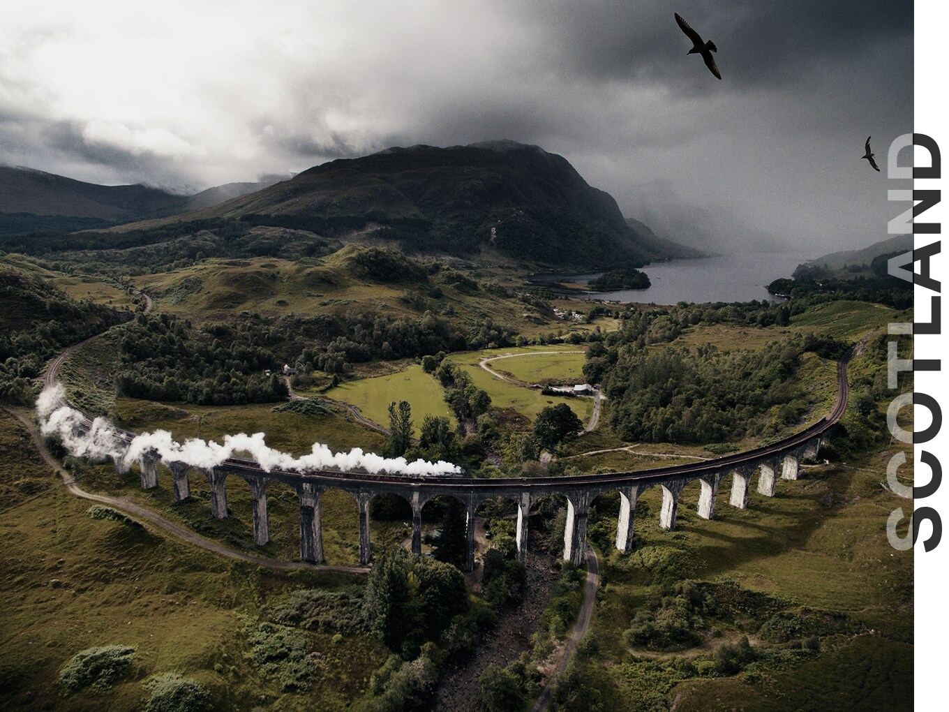 Adventurous train route through Scotland