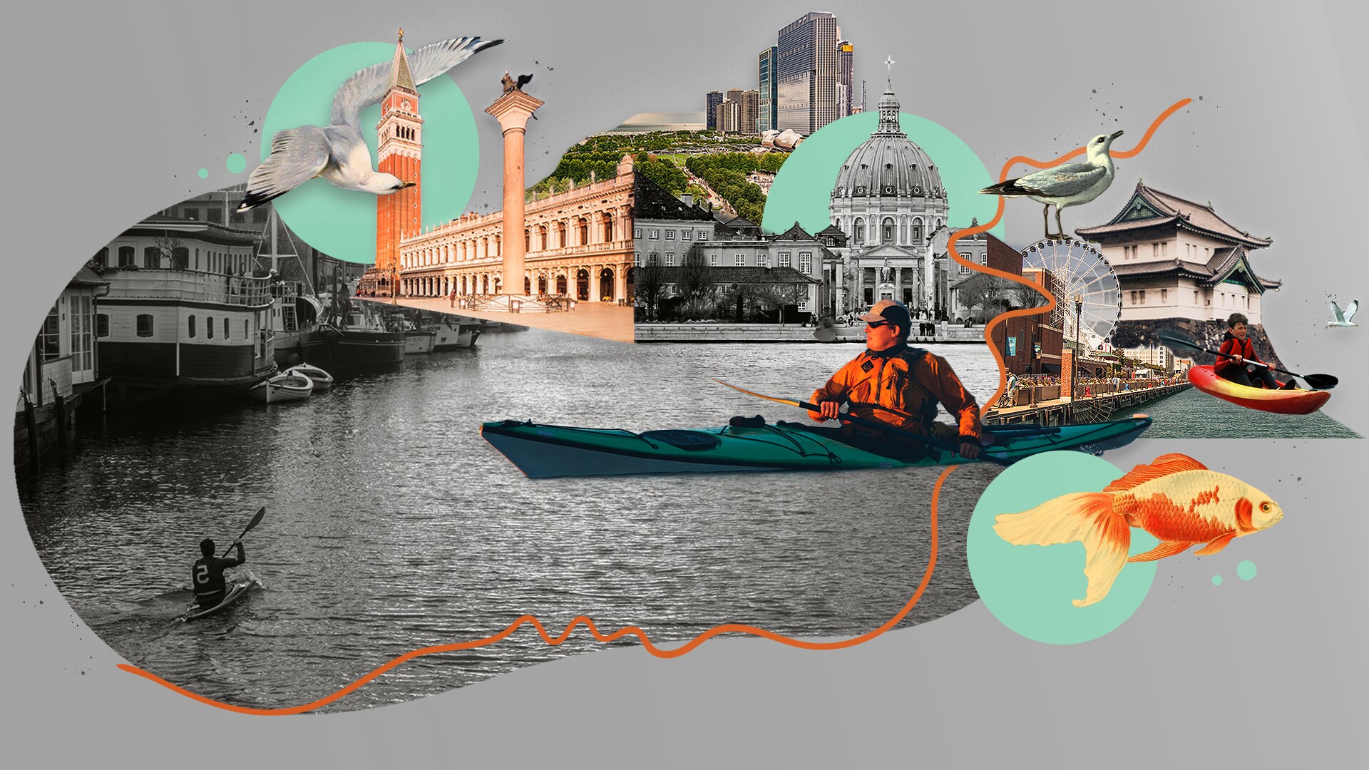 Guida: cinque fantastici luoghi per il kayak urbano