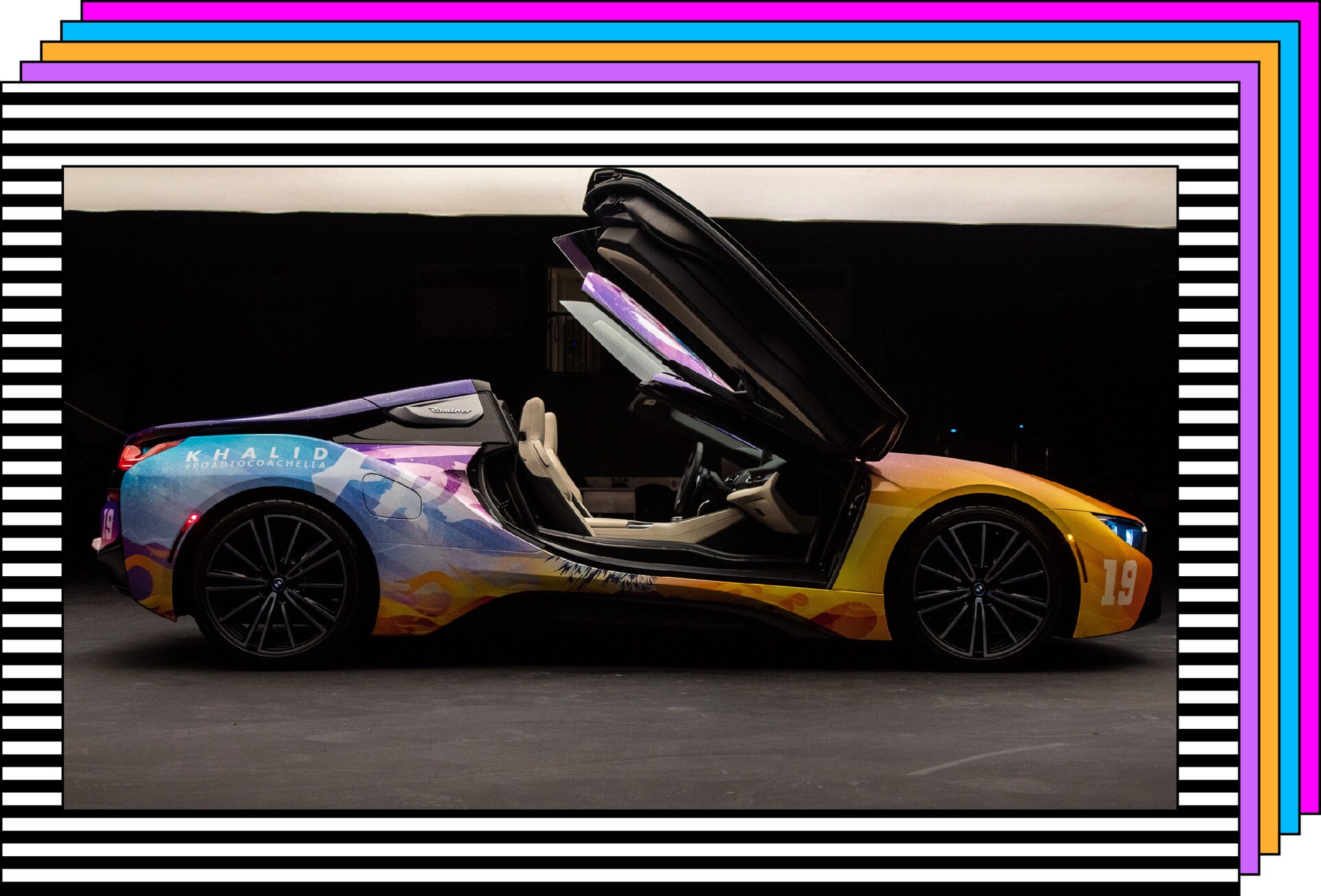 La superestrella internacional Khalid forma parte del cartel del festival Coachella 2019. Para la edición de este año, BMW ha rotulado un BMW i8 Roadster personalizado con los motivos de su segundo álbum, «Free Spirit», publicado recientemente.