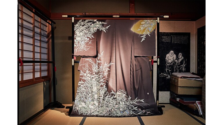 加賀友禅作家・柿本市郎さんの訪問着