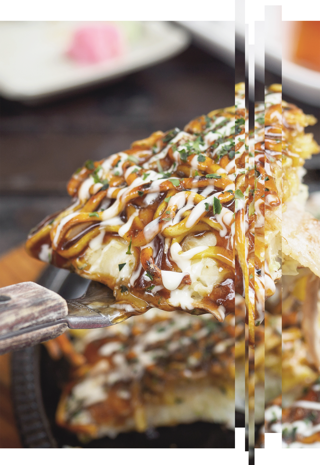 Okonomiyaki – that’s the name of these delicious pancakes.