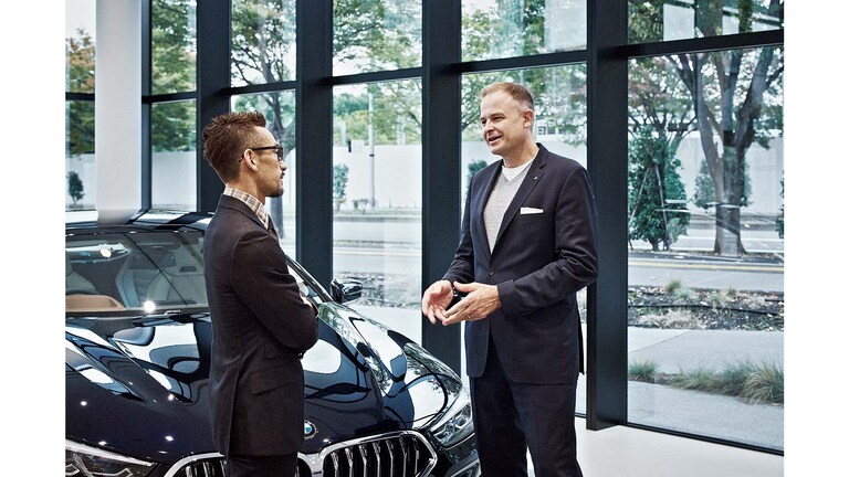 中田英寿とBMW JAPANクリスチャン・ヴィードマン社長
