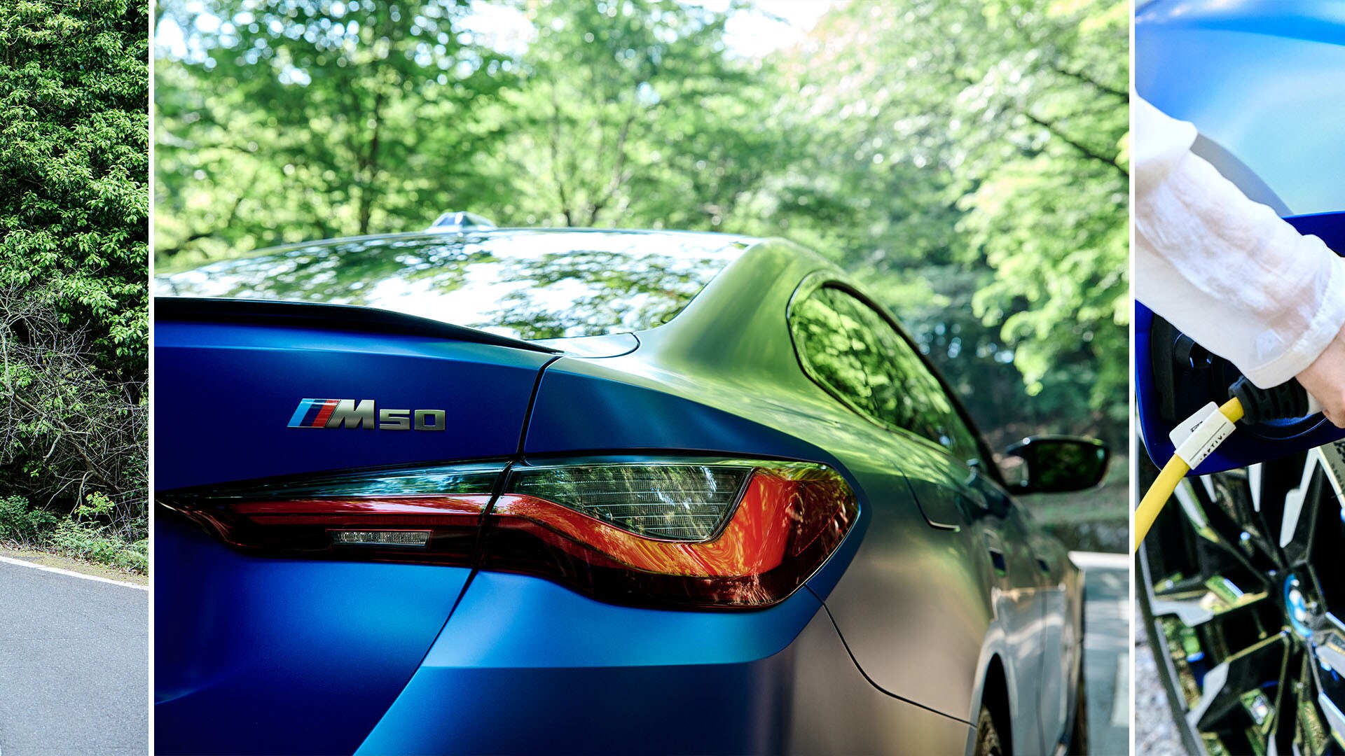 En ruta por la carretera Nara Okuyama Driveway con el BMW i4 M50.