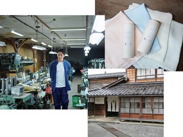しけ絹を製作する松井機業のショールーム&工場を見学