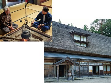岩瀬家で合掌造りの構造と歴史に触れる