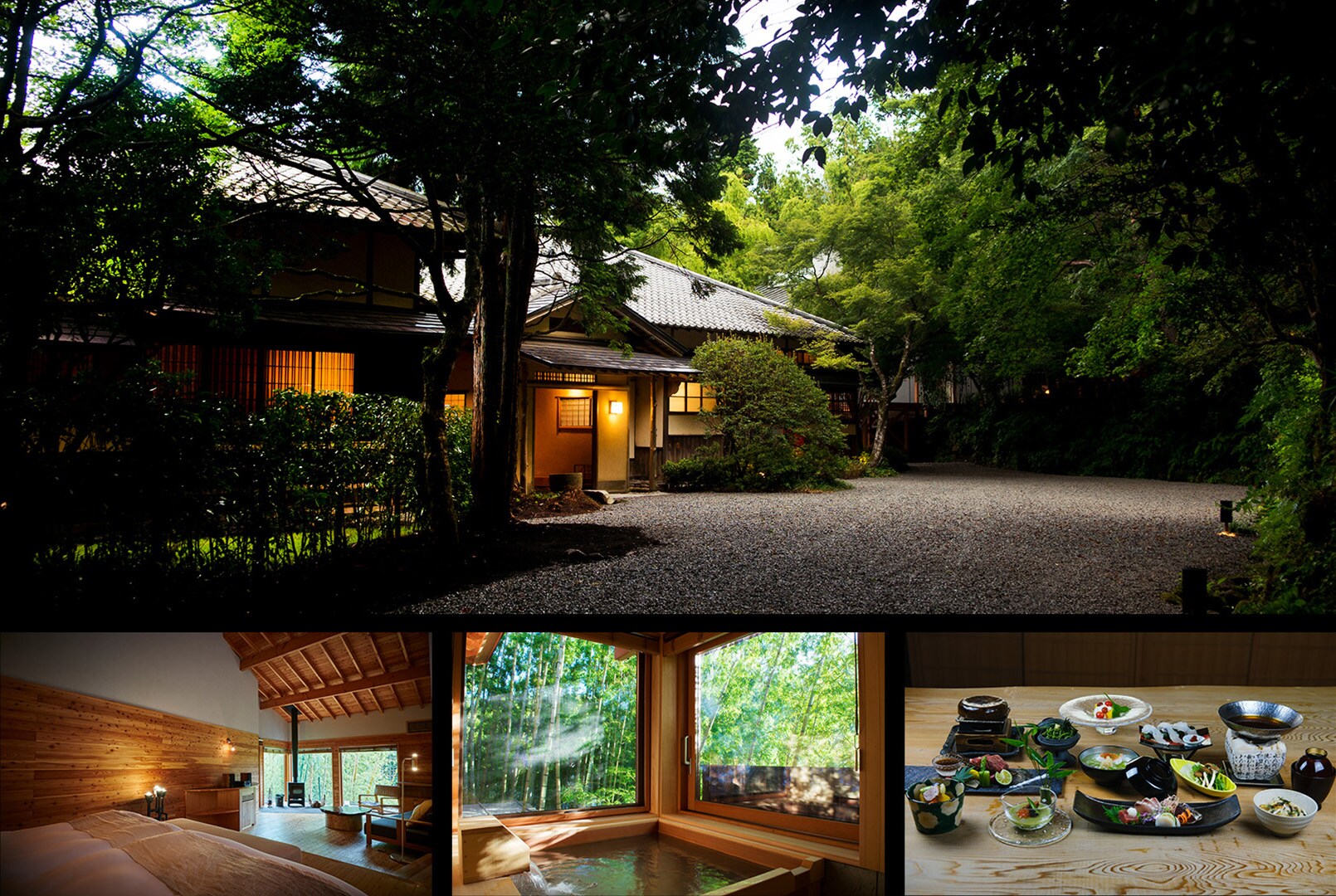 【箱根リトリート villa 1/f】森の中に佇む別荘のような、北欧スタイルのリゾート。仙石原の美しい緑の中を散策した後は、地産地消のディナーや温泉＆スパで、五感を解き放つ。自然に憩う、心豊かなステイをお楽しみください。